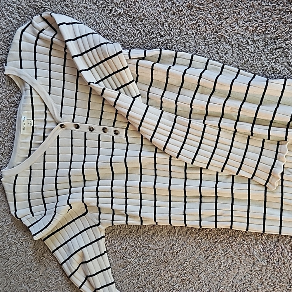 Women's stripped ribbed dress